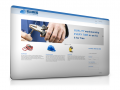 A responsive business website with slider
